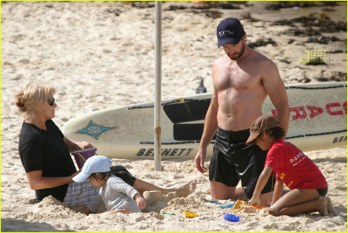 Hugh Jackman is a Beach Bum
