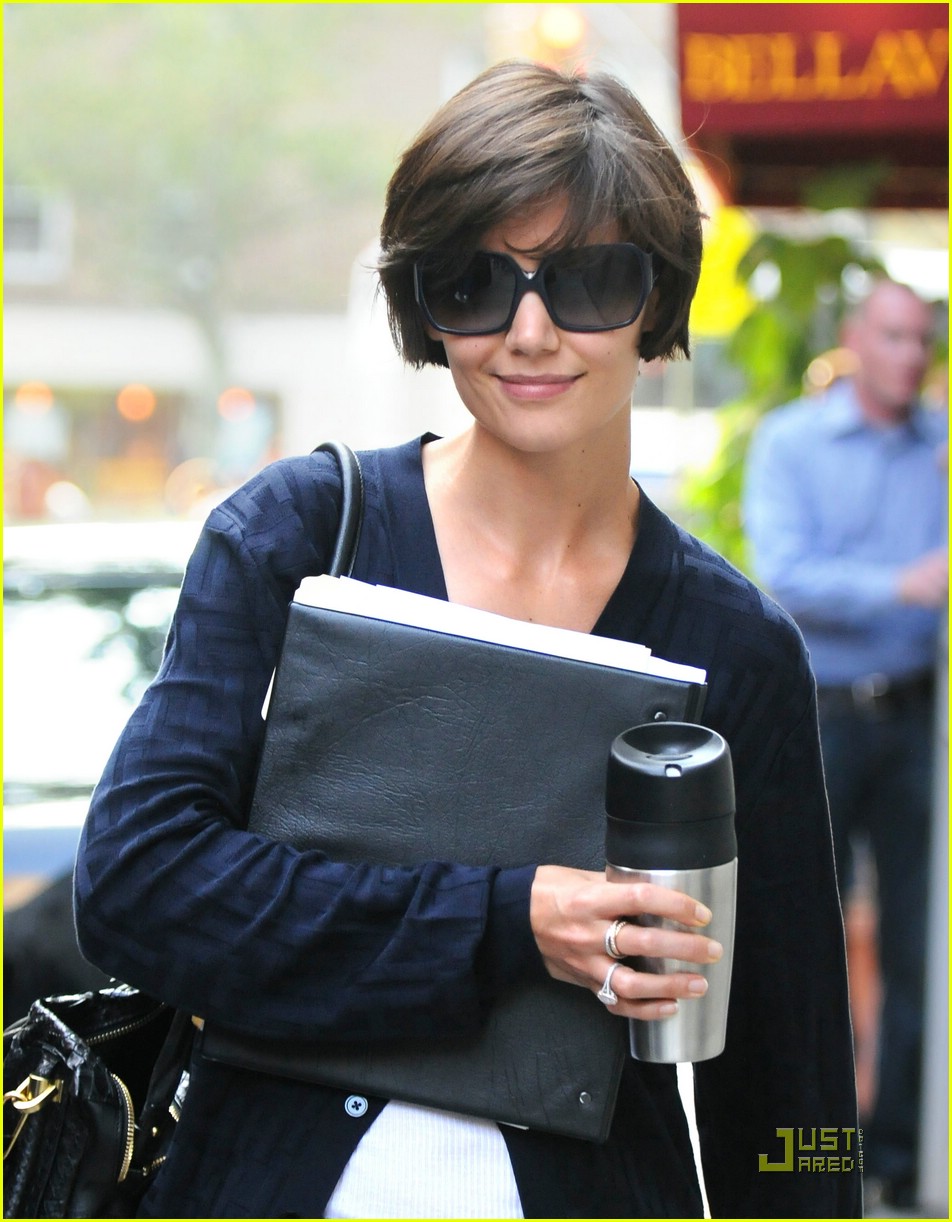 Katie Holmes Keeps Coffee Close