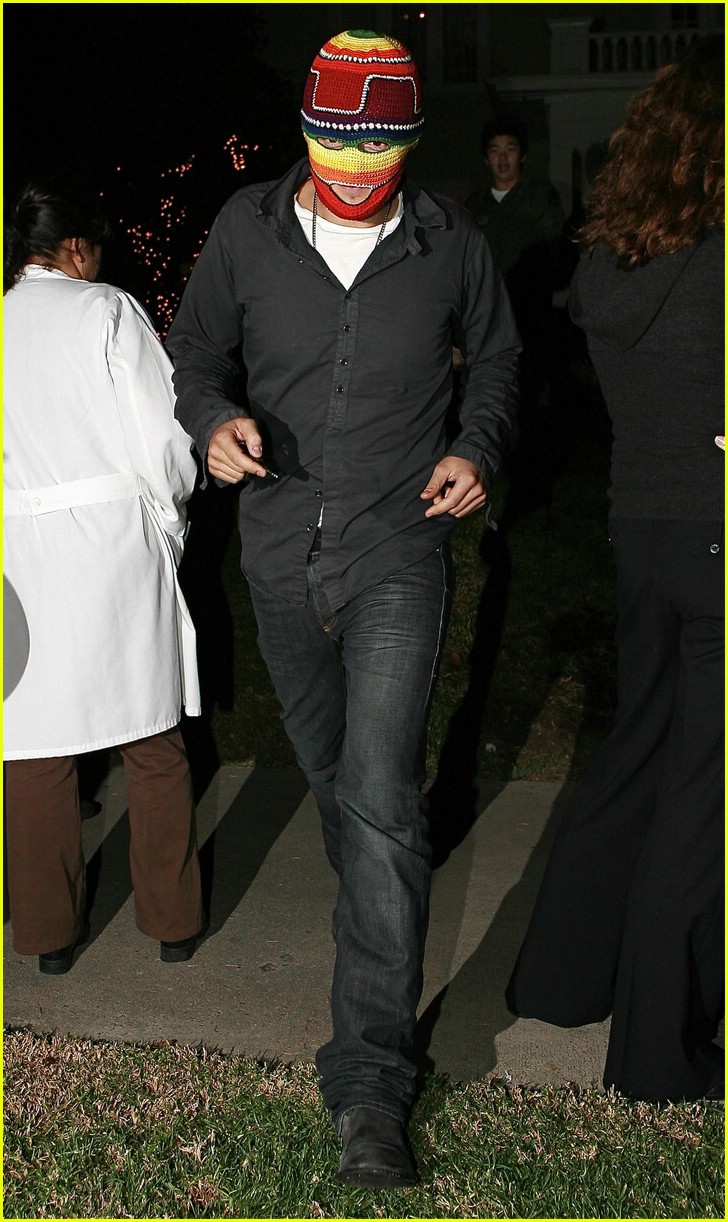 Orlando Bloom is a Masked Motorcyclist