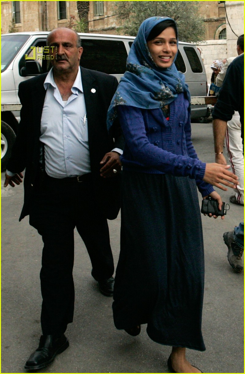Freida Pinto is Tel Aviv Timid