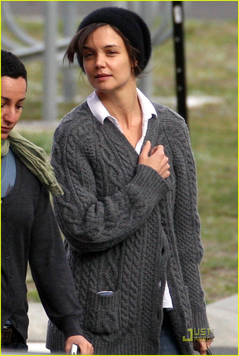 Katie Holmes Hits Crown Towers