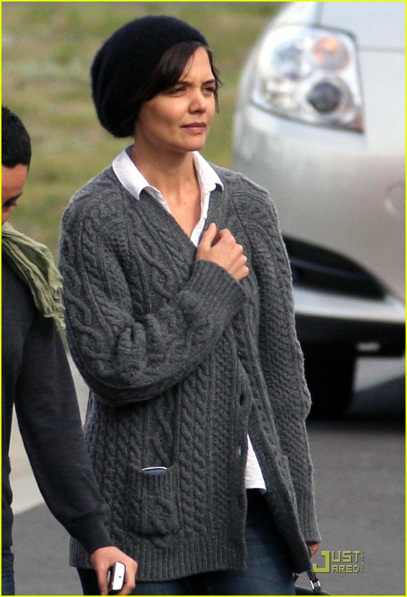 Katie Holmes Hits Crown Towers
