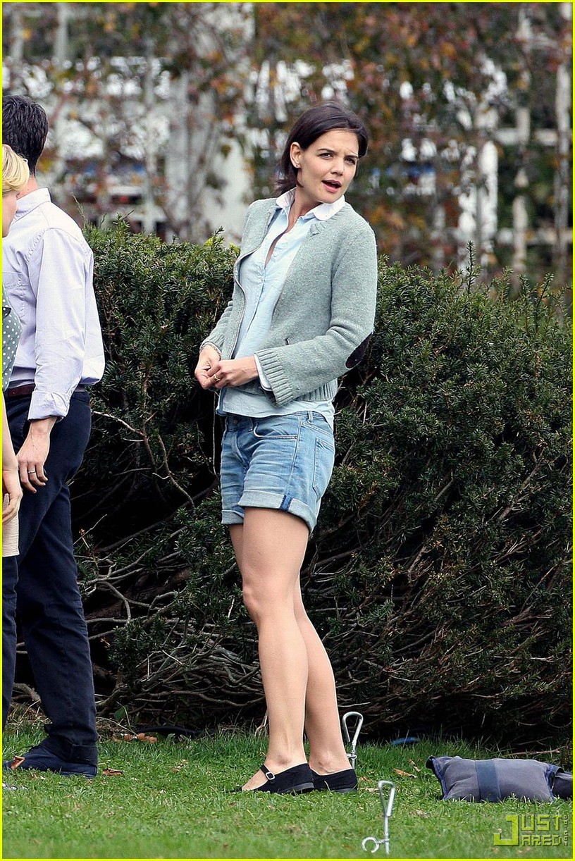 Katie Holmes Shows Off a Romantic Nightie