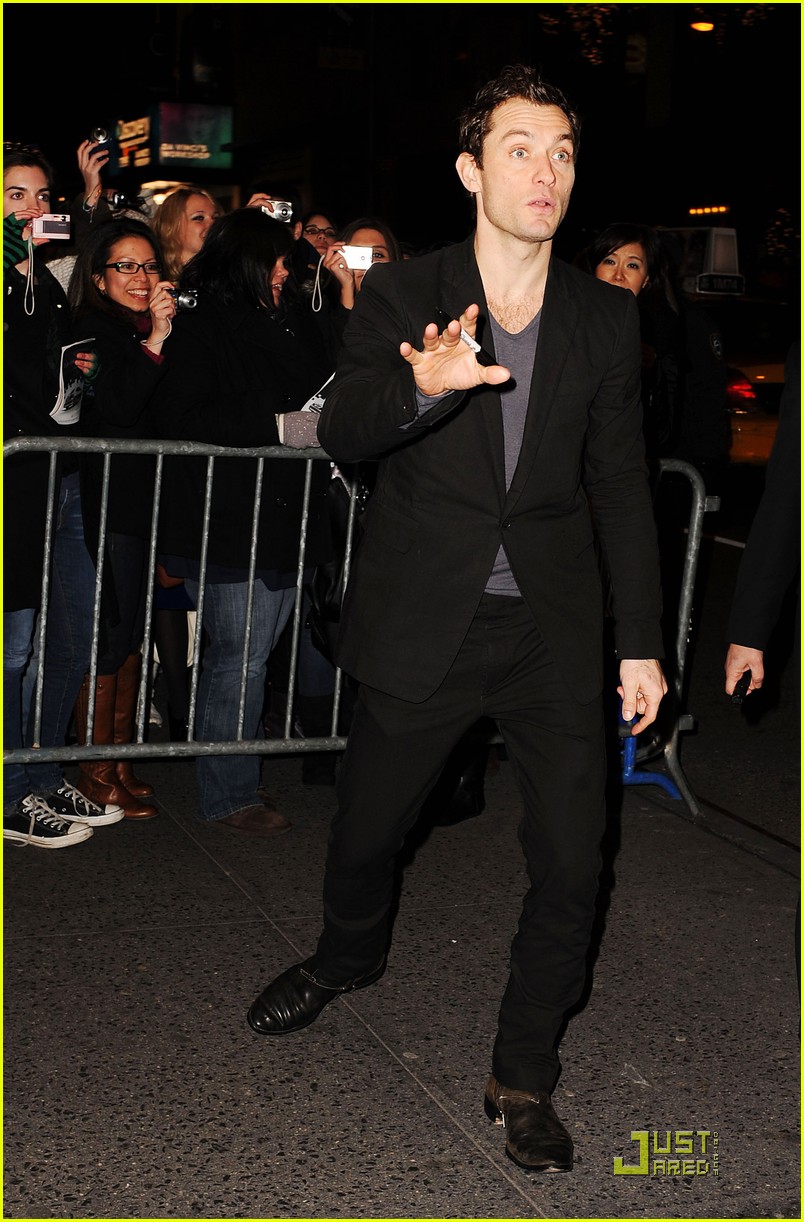 Jude Law Walks Around The West Village