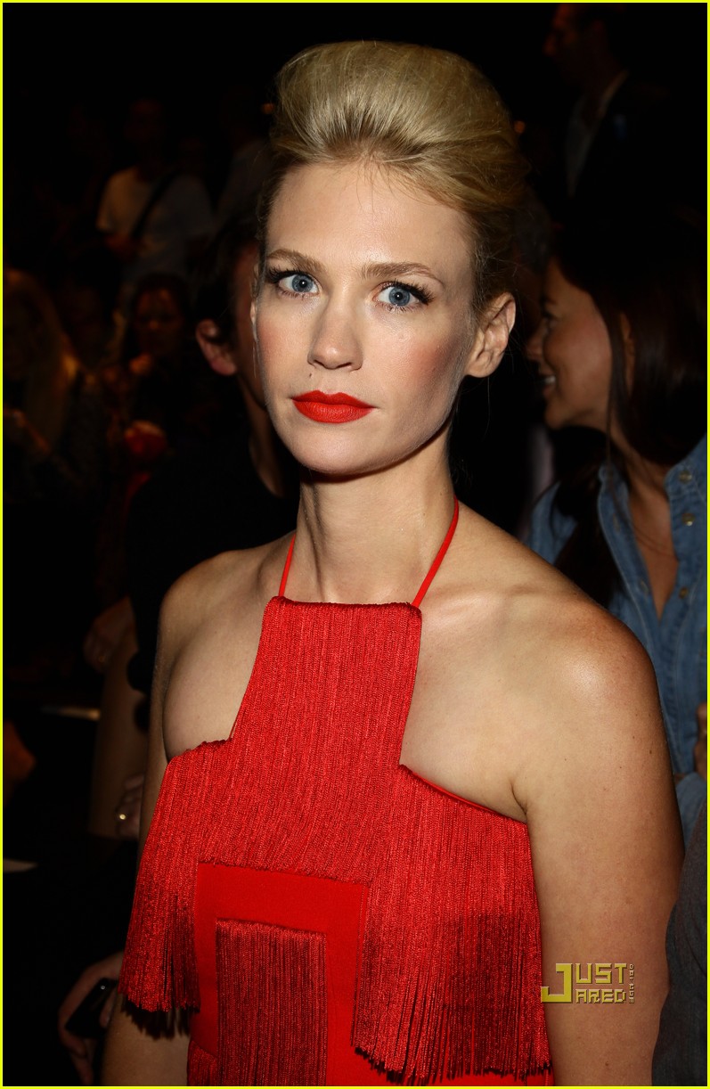January Jones: Front Row at Versace!