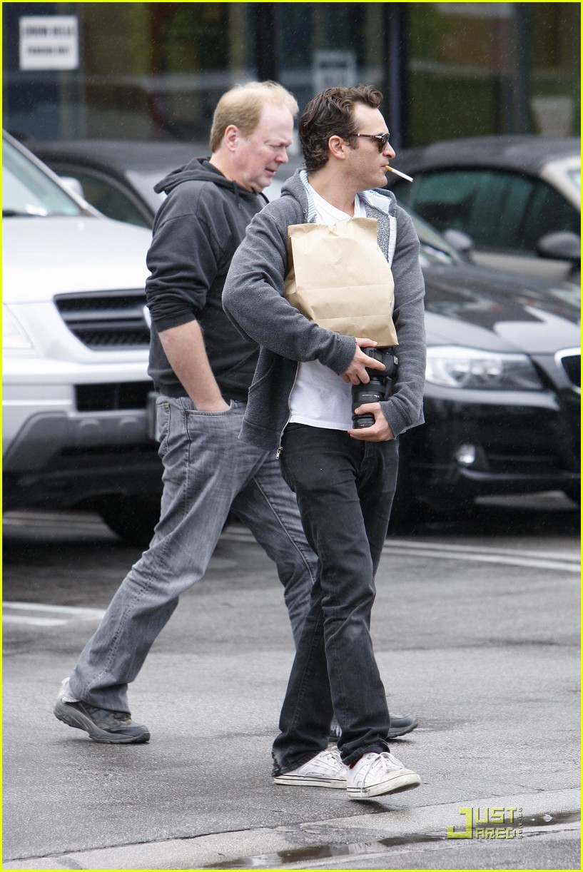 Joaquin Phoenix: Rain, Rain, Go Away!