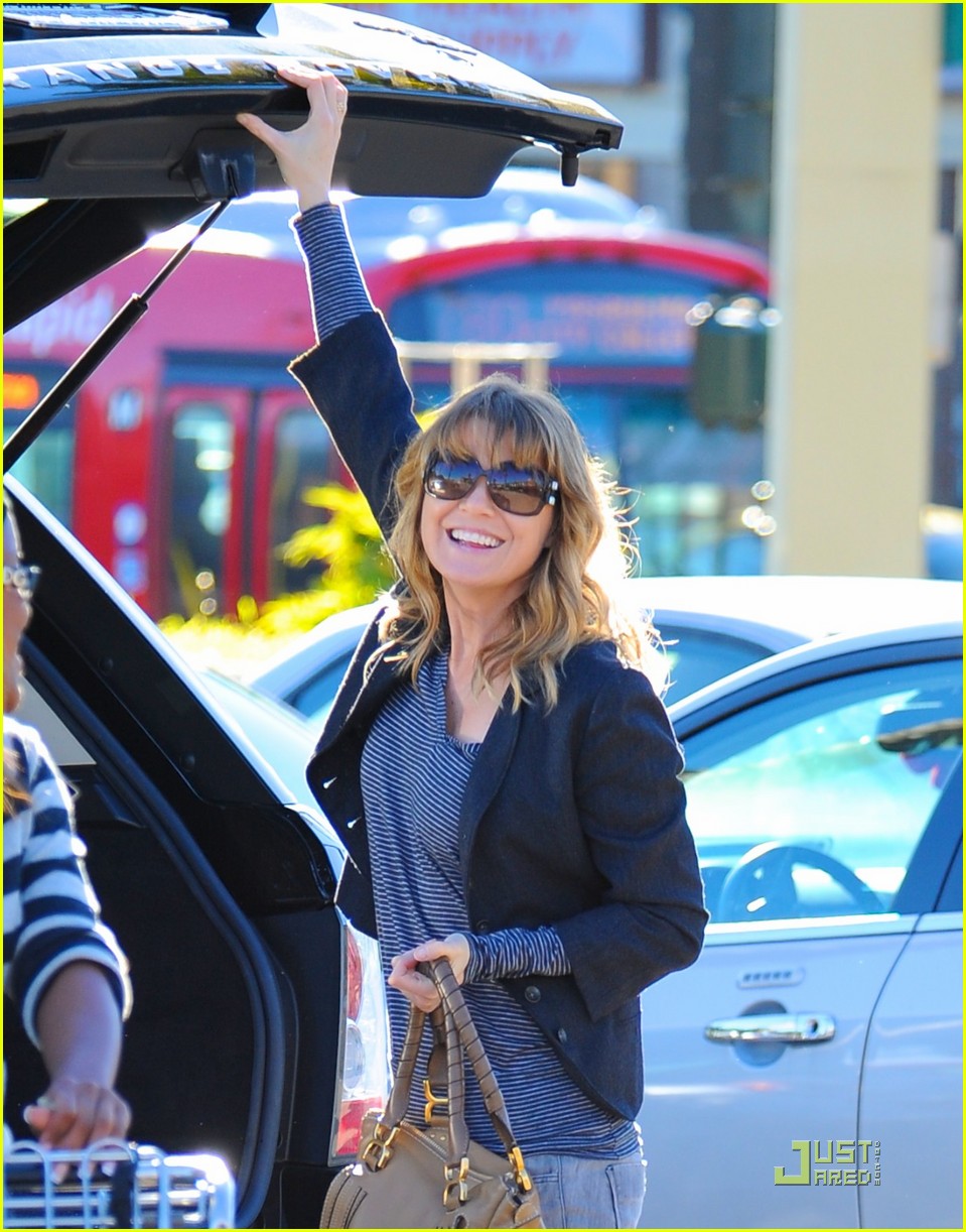 Ellen Pompeo Stocks Up at Whole Foods