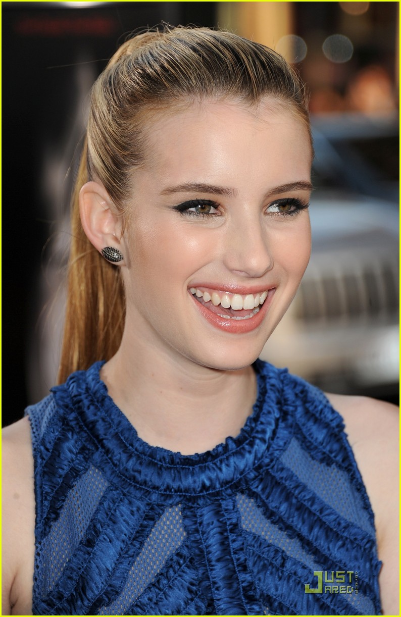 Emma Roberts 'Screams' for JustJared.com!