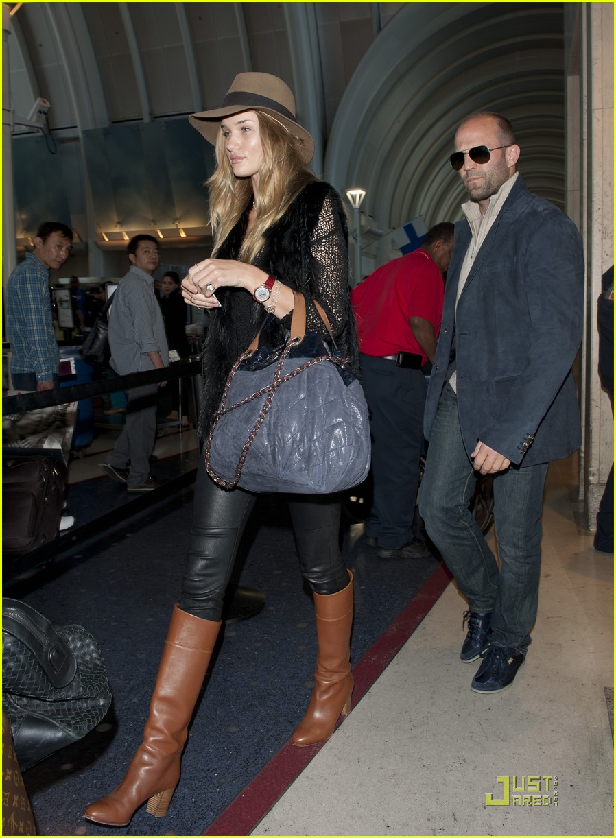 Rosie Huntington-Whiteley & Jason Statham: Ready for NYC!