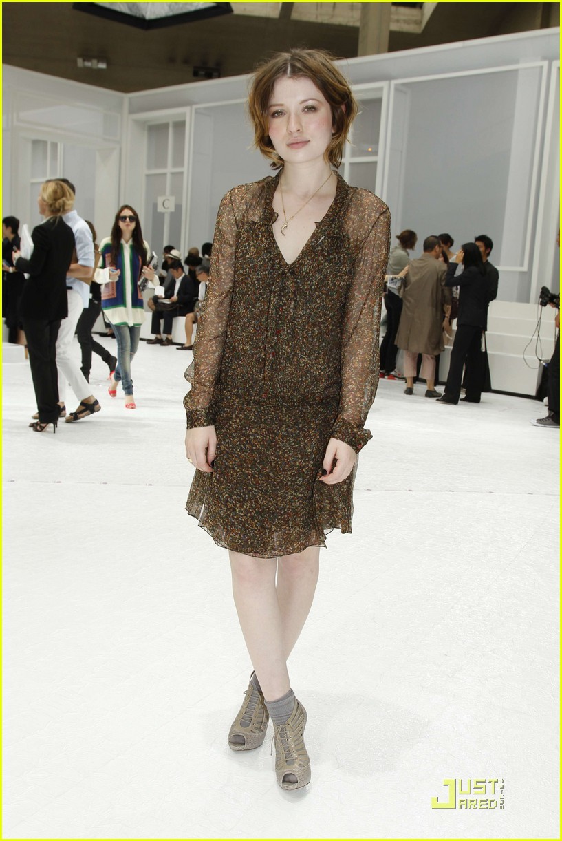 emily browning dress Emily Browning Print Dress