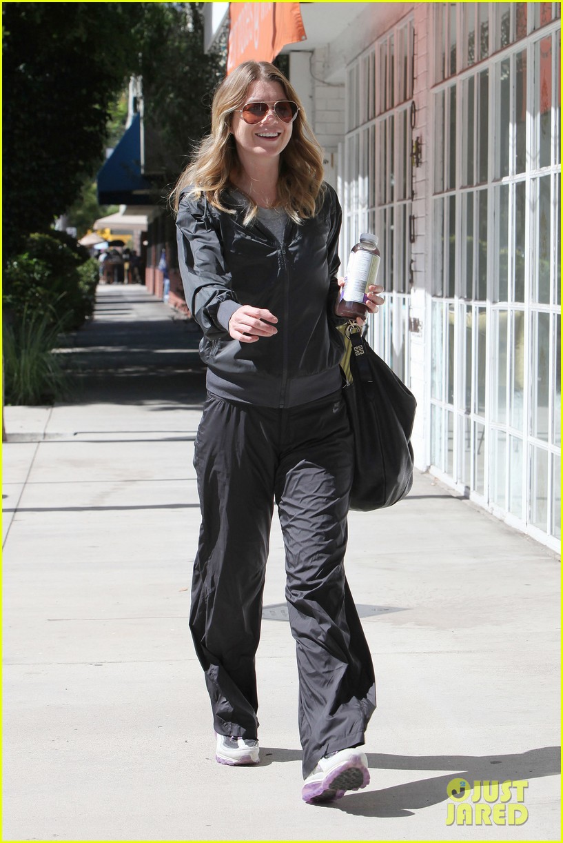 Ellen Pompeo: Workout in Studio City
