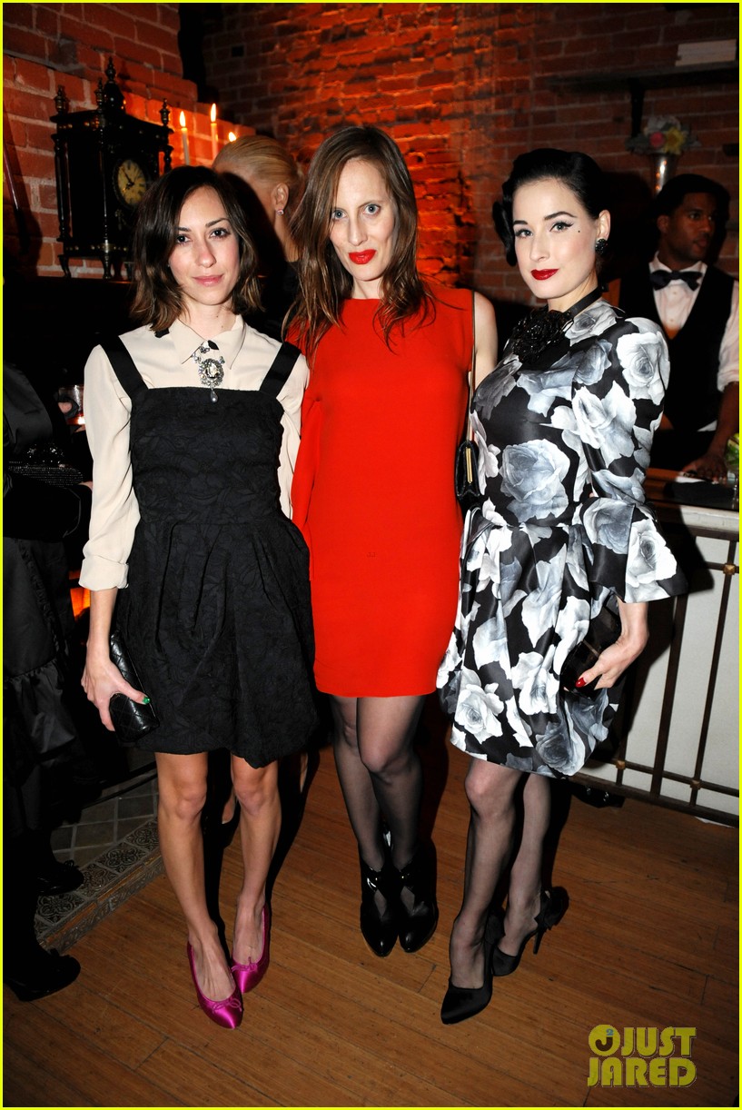 Dita Von Teese & Elle Fanning: Lanvin Ladies