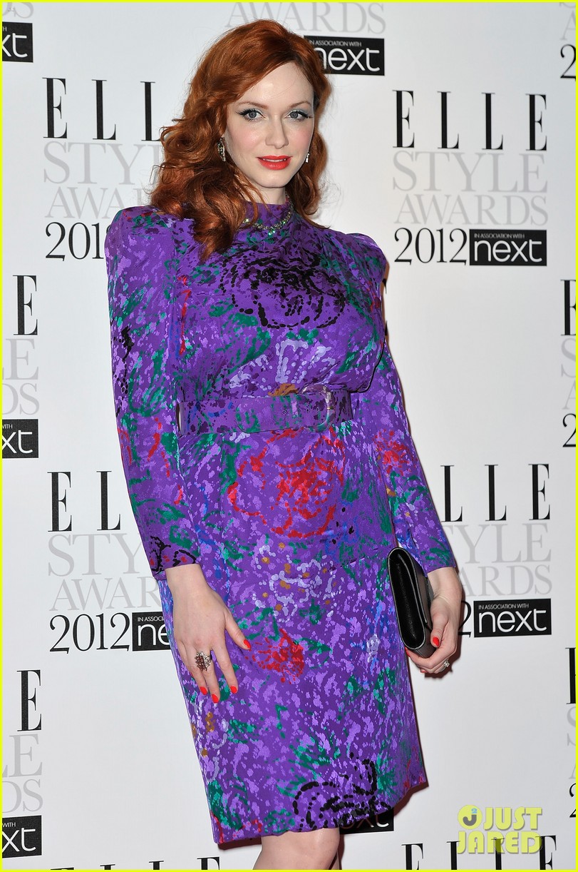 christina hendricks purple dress Christina Hendricks - Elle Style Awards - Just Jared - Celebrity News and  Gossip
