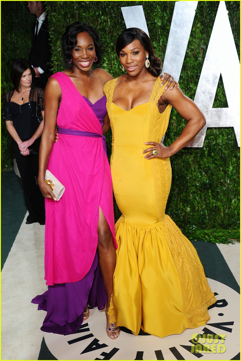 Maria Sharapova & Williams Sisters - Vanity Fair Oscar Party