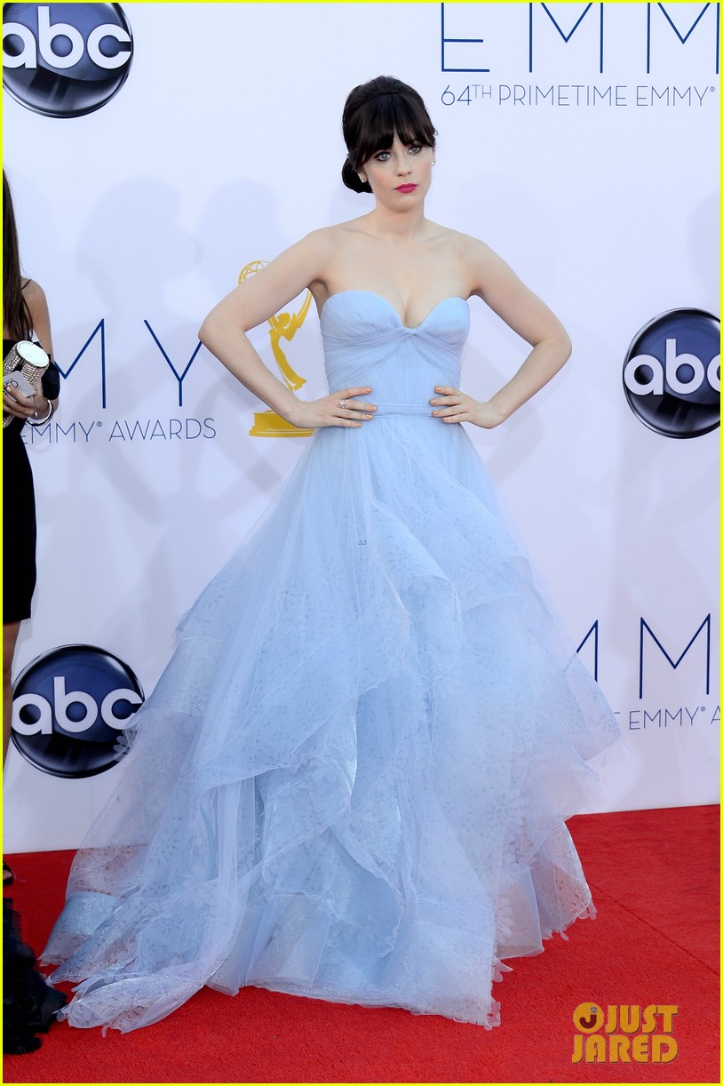 Zooey Deschanel - Emmys 2012 Red Carpet