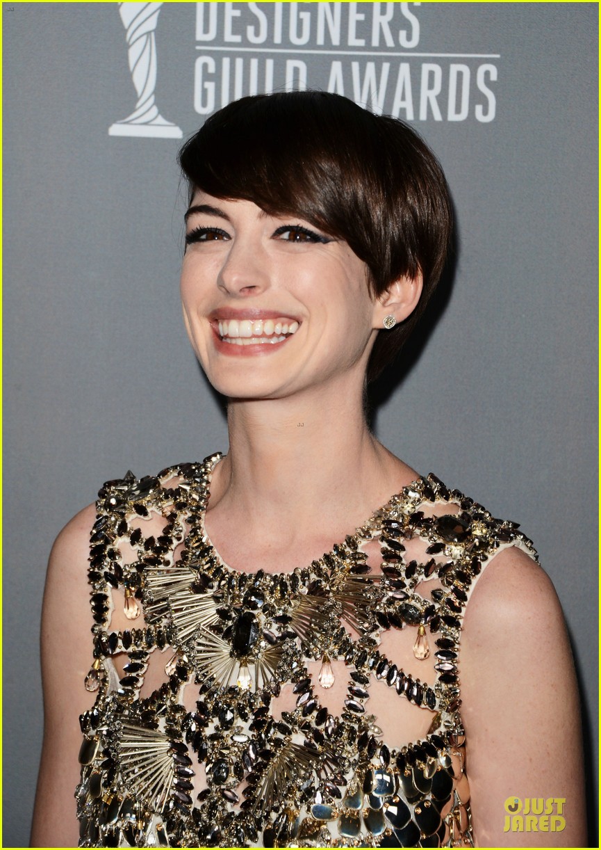 Anne Hathaway - Costume Designers Guild Awards 2013 Red Carpet