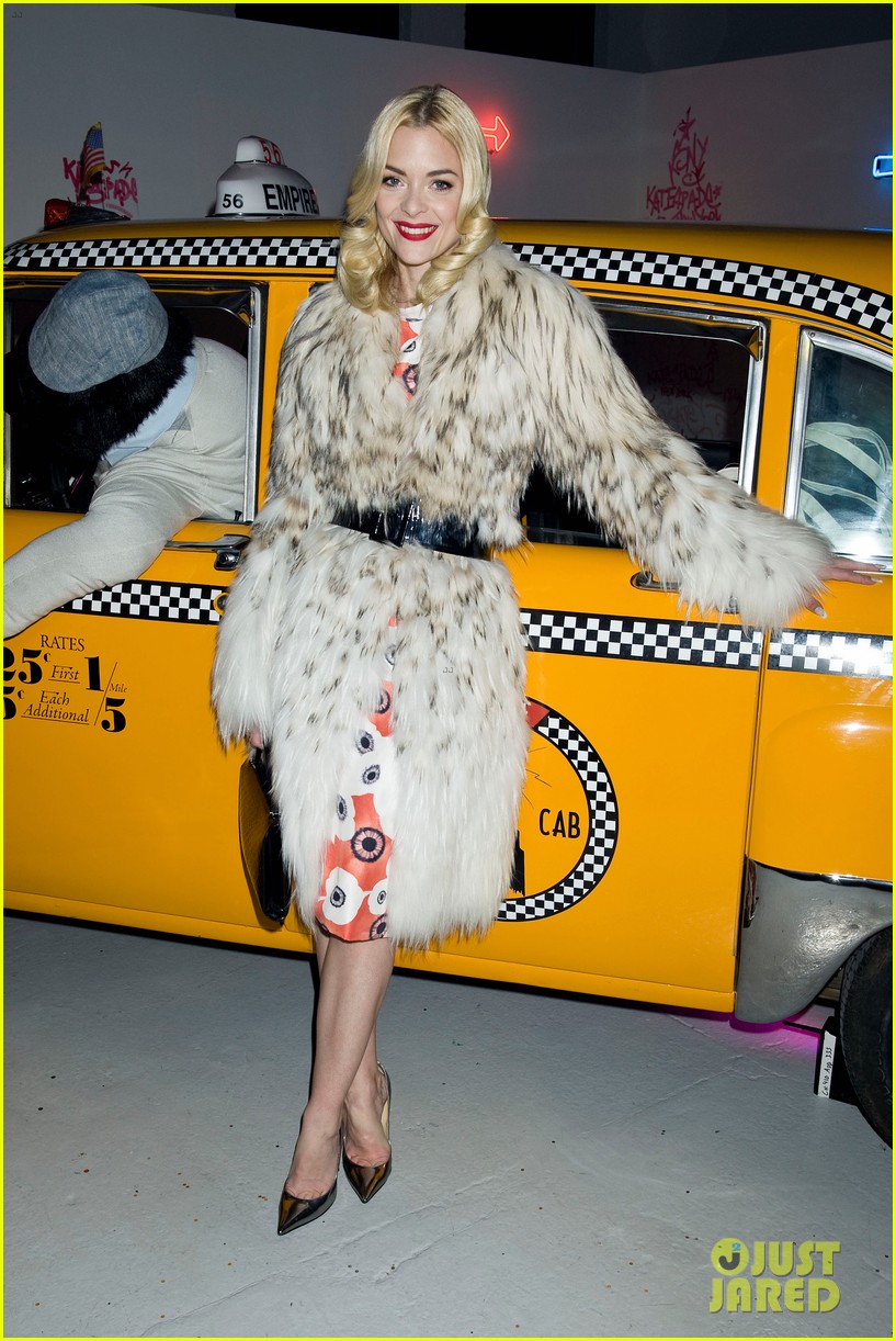 Jaime King: Taxicab Cutie at Kate Spade NYFW Celebration!