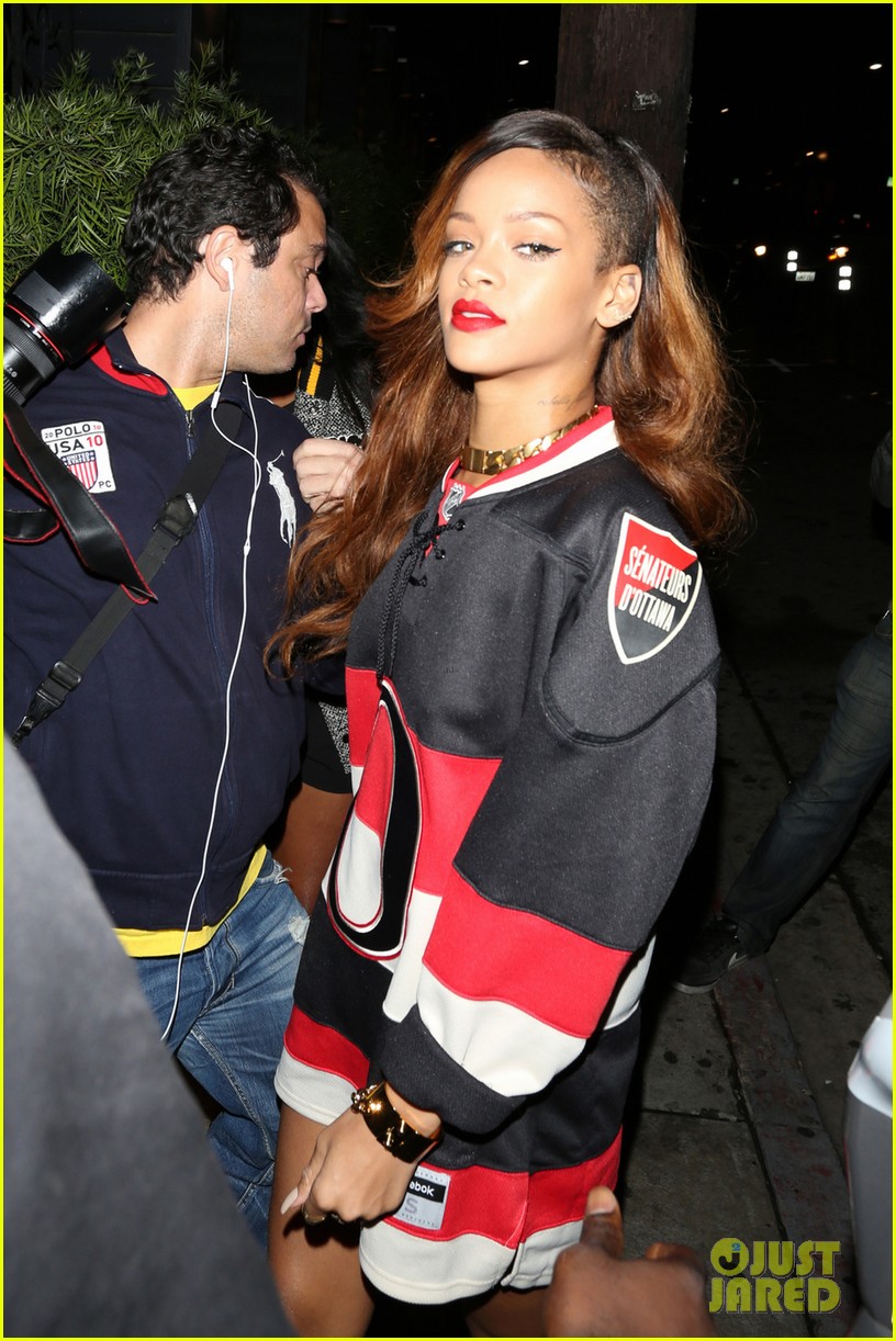 rihanna jersey dress Rihanna Wore Sheer Neon Tutu Dress With a Visible Bra, Baseball Jersey