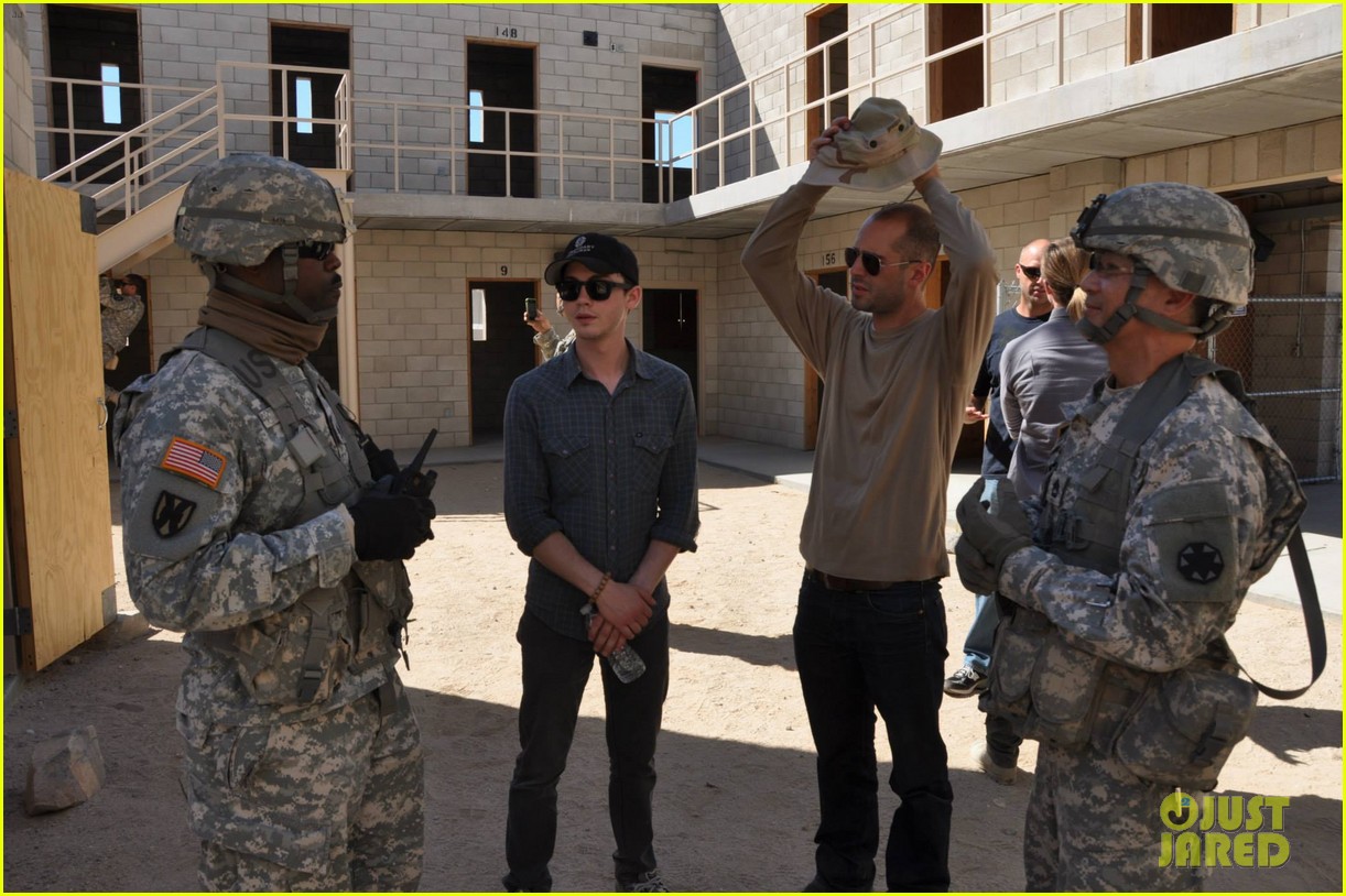 Brad Pitt & Shia LaBeouf Visit Fort Irwin to Prep for 'Fury'