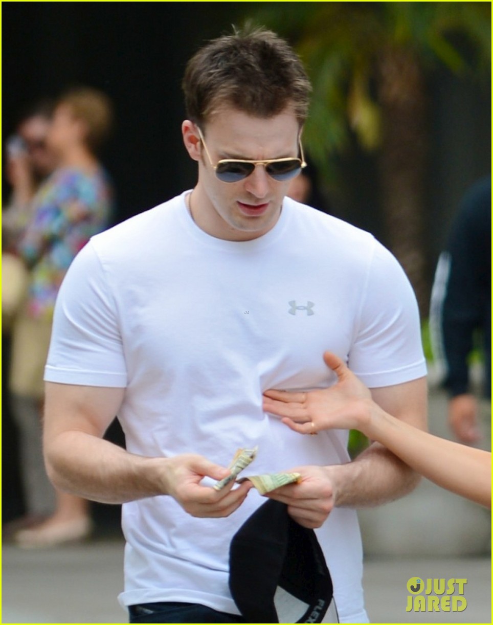Minka Kelly Grabs Chris Evans' Chest at the Movies!