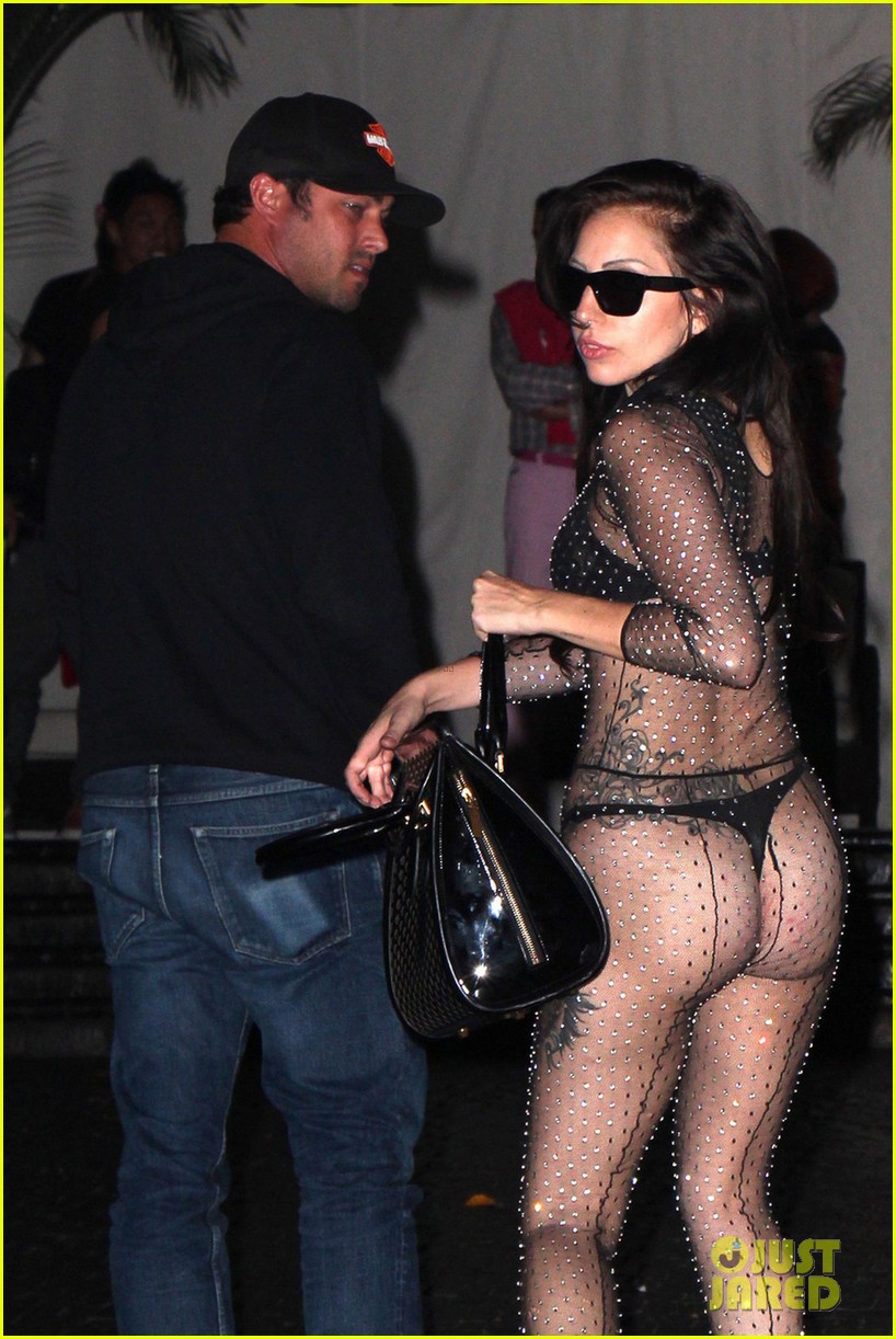 lady gaga butt dress Lady Gaga Bares Butt on Date Night with Taylor Kinney! - Just Jared - Celebrity News and Gossip
