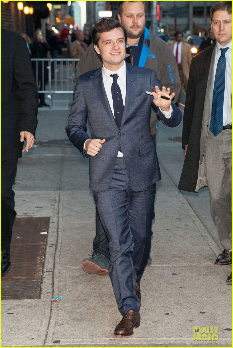 Josh Hutcherson Continues 'Catching Fire' Promo on 'Letterman'!