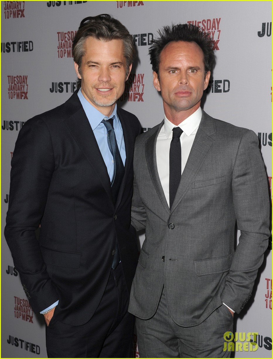 Timothy Olyphant & Joelle Carter: 'Justified' Season 5 Premiere!