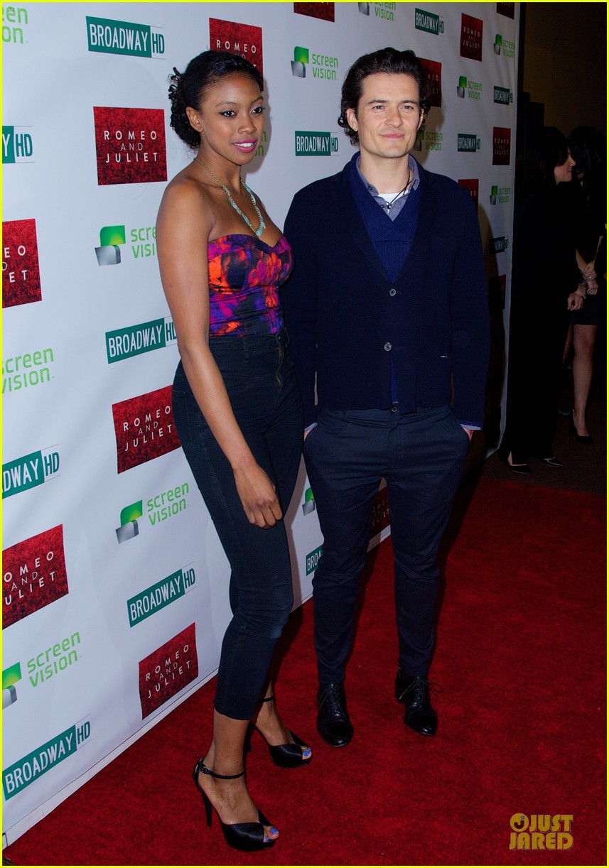 Orlando Bloom & Condola Rashad: 'Romeo & Juliet' Film Premiere!