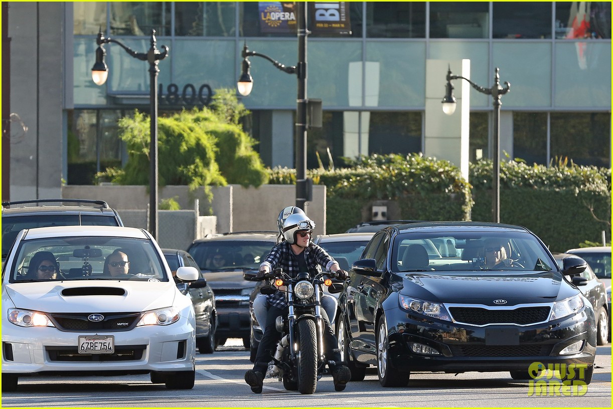 Josh Hutcherson Goes for a Motorcycle Ride with a Gal Pal!