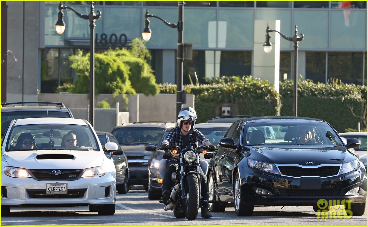Josh Hutcherson Goes for a Motorcycle Ride with a Gal Pal!