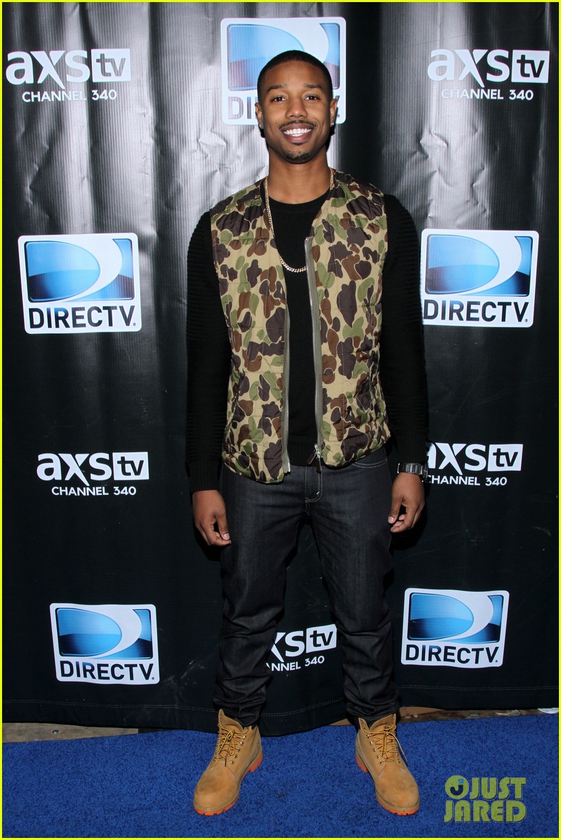 Michael B. Jordan & Shay Mitchell: DirecTV's Super Bowl Party!