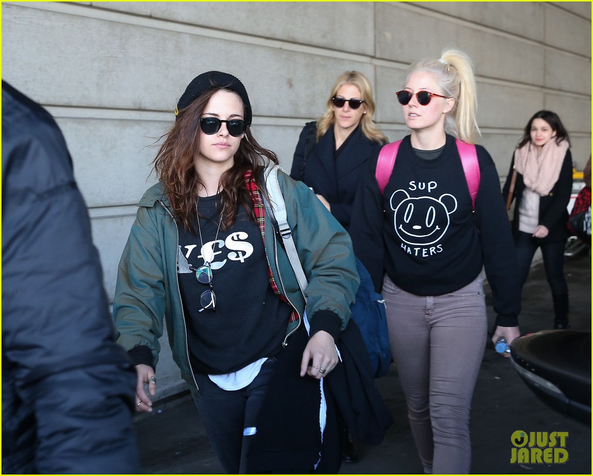 Kristen Stewart Adds More Layers After Landing in Paris