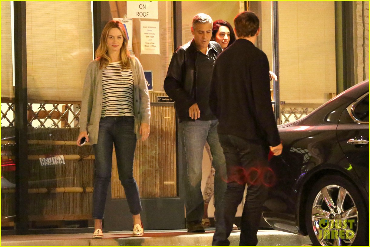 Emily Blunt & John Krasinski Double Date with George Clooney & Amal Alamuddin!