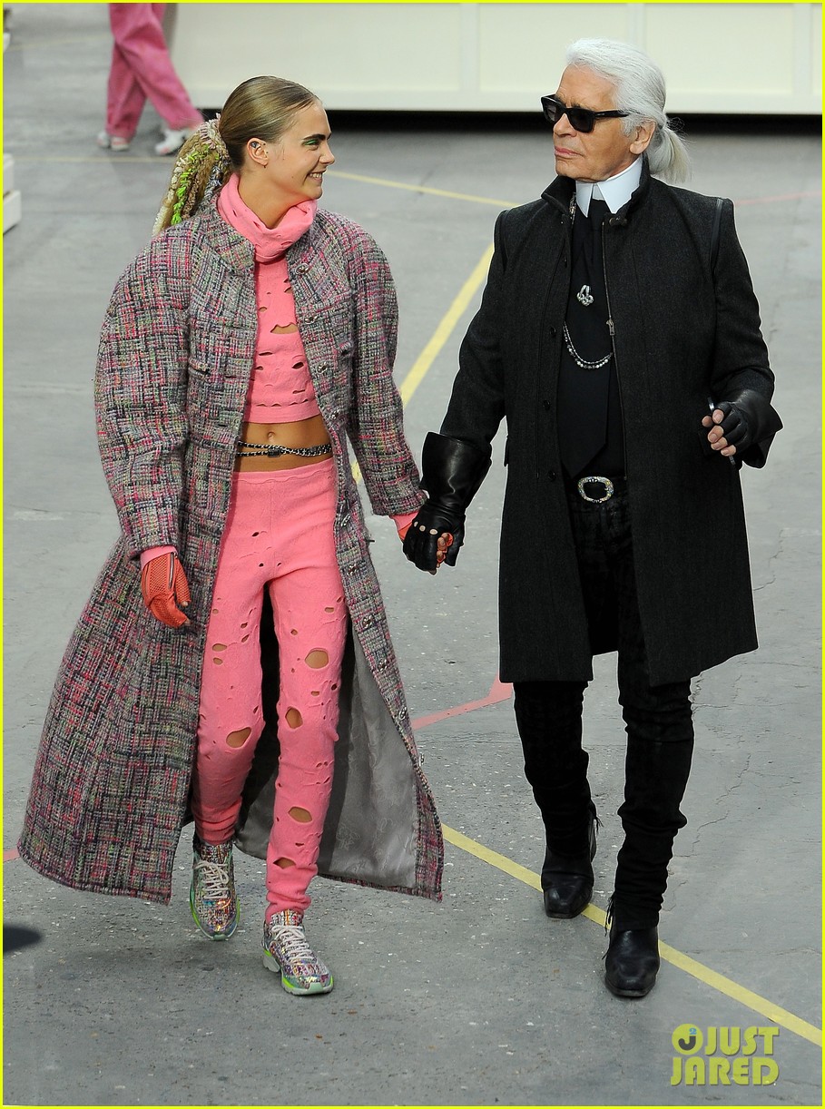 Cara Delevingne & Kendall Jenner Walk Supermarket Inspired Runway at Chanel Show