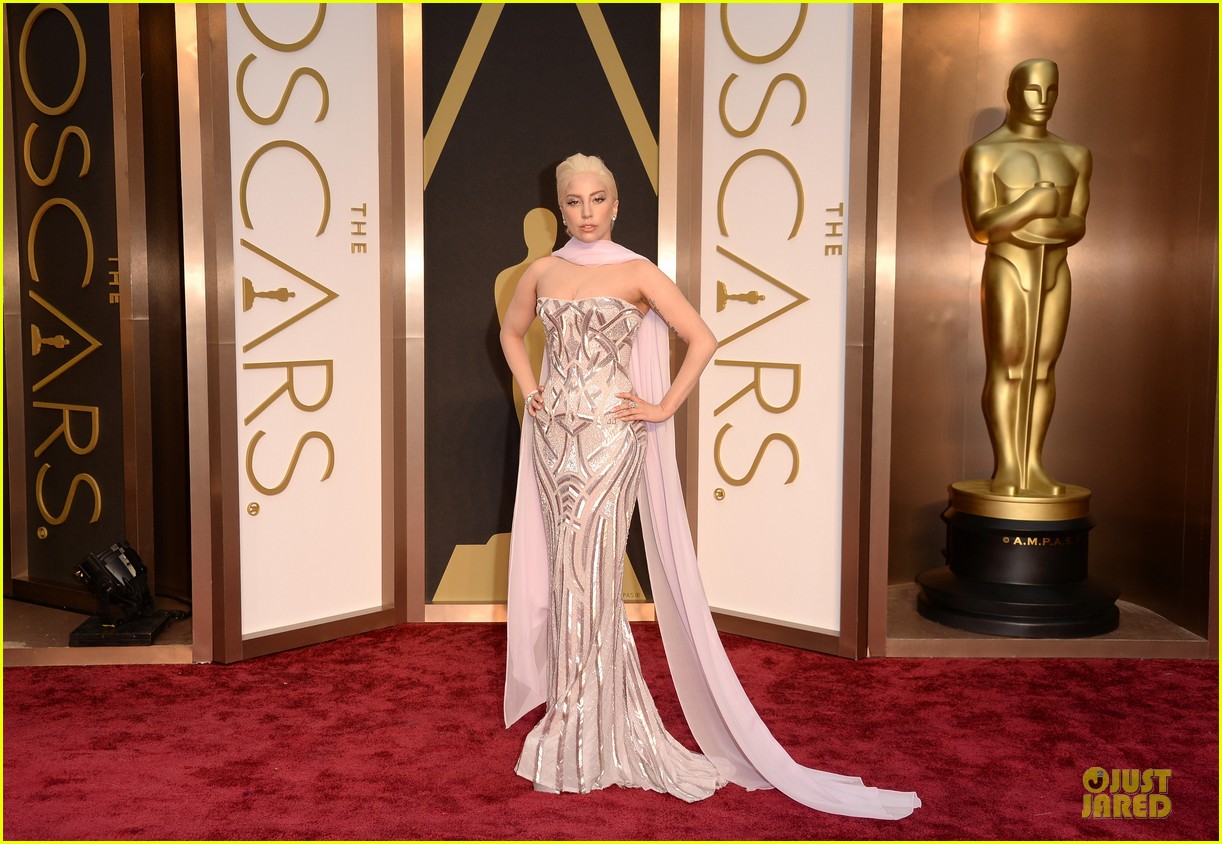 lady gaga metallic dress Lady Gaga