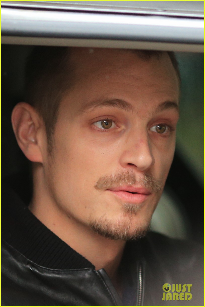 Joel Kinnaman Looks Leather Jacket Cool on 'The Killing' Set