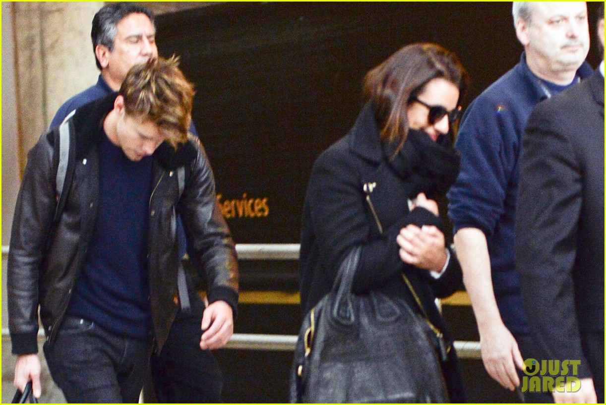 Lea Michele & Chord Overstreet Arrive in New York Together!