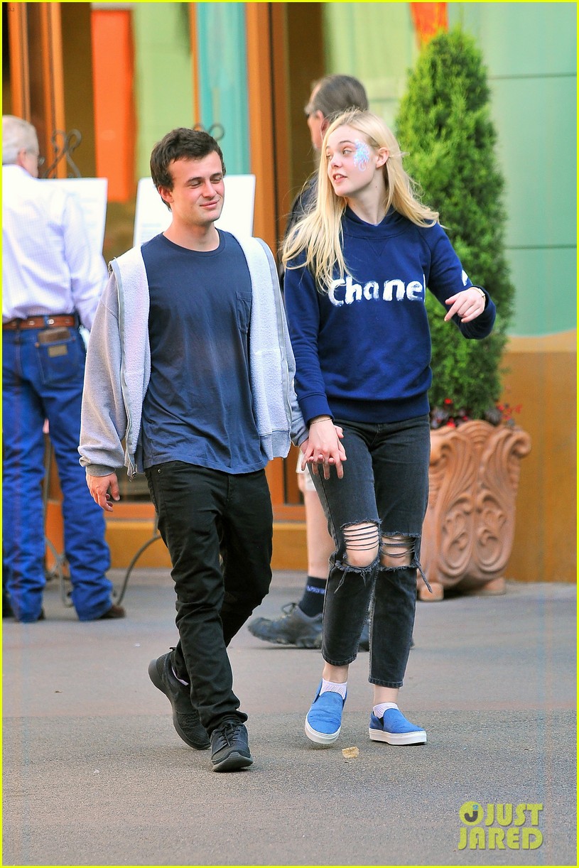 Elle Fanning & Her Boyfriend Dylan Beck Hold Hands at Disneyland!