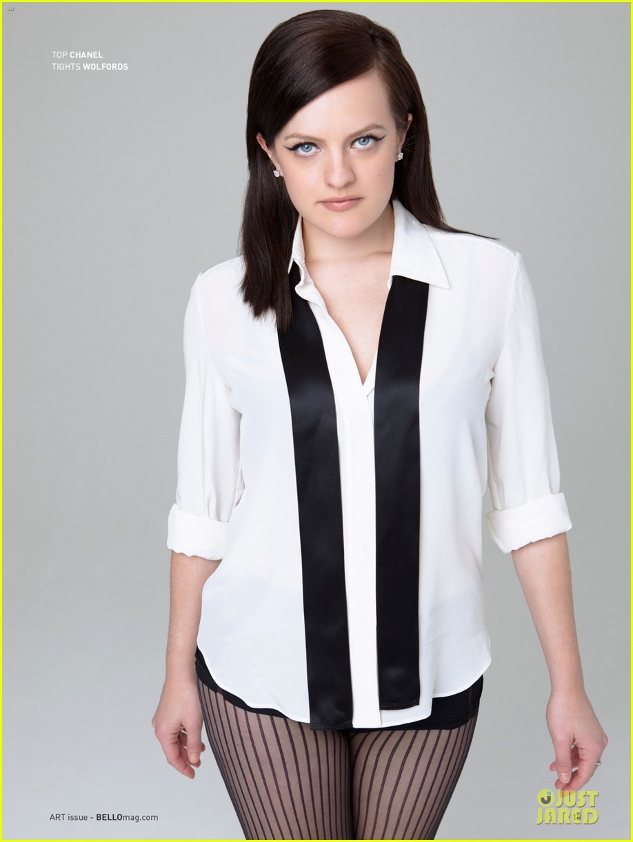 Mad Men's Elisabeth Moss Shows Off Black Bra in Sexy Top in 'Bello'!