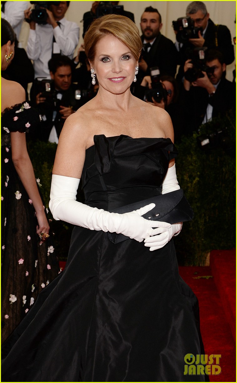 Katie Couric is White Glove Glam at Met Ball 2014