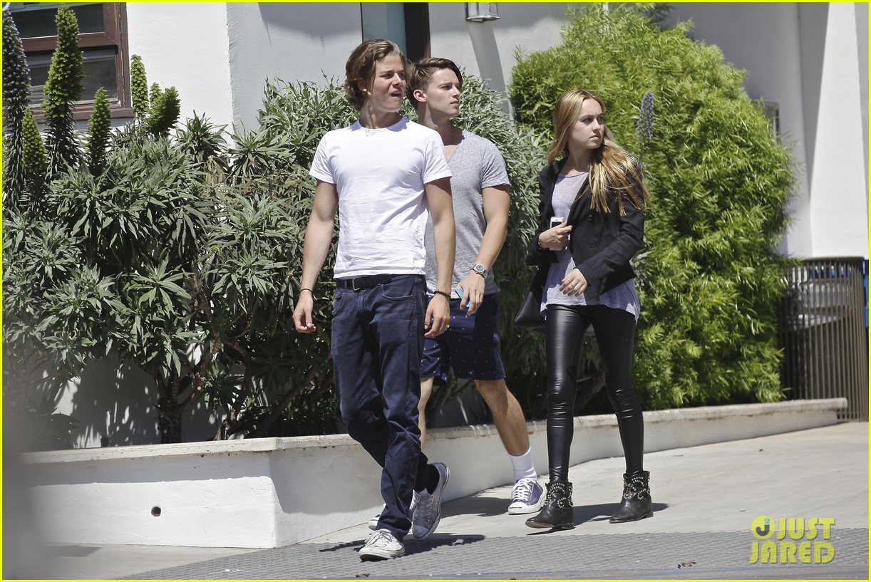 Patrick Schwarzenegger Lunches in Malibu with Girlfriend Tootsie Burns!