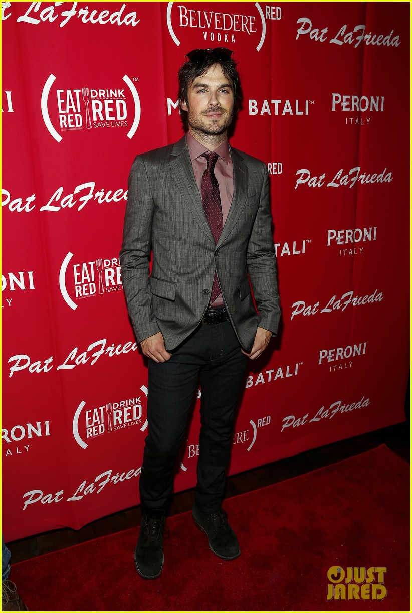 Ian Somerhalder Sports Scruff for 'Eat (RED). Drink (RED). Save Lives.' Launch in NYC!