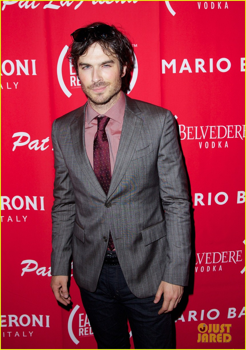 Ian Somerhalder Sports Scruff for 'Eat (RED). Drink (RED). Save Lives.' Launch in NYC!