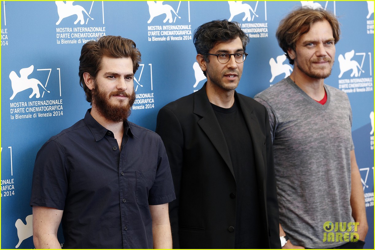 Andrew Garfield Strokes His Big Bushy Beard at the '99 Homes' Photo Call