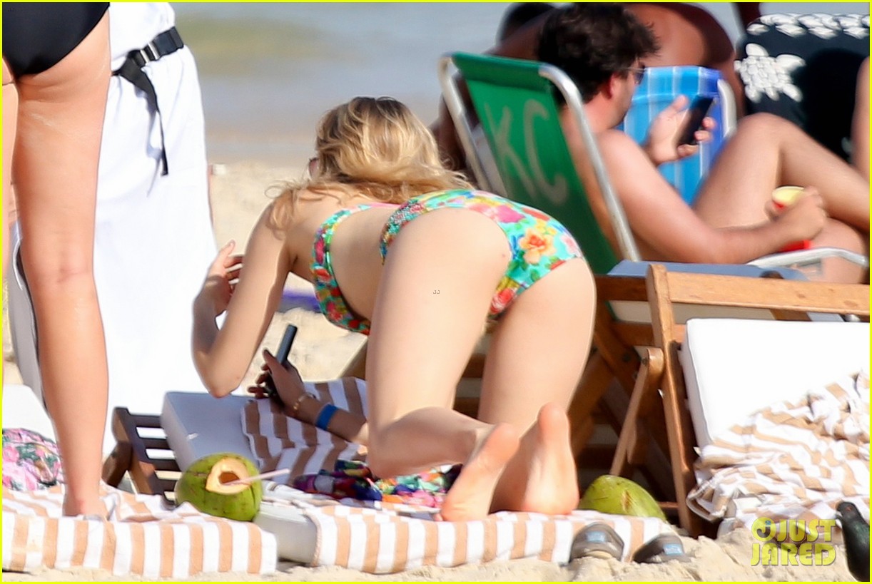 Suki Waterhouse Sports Retro Bikini on the Beach in Rio