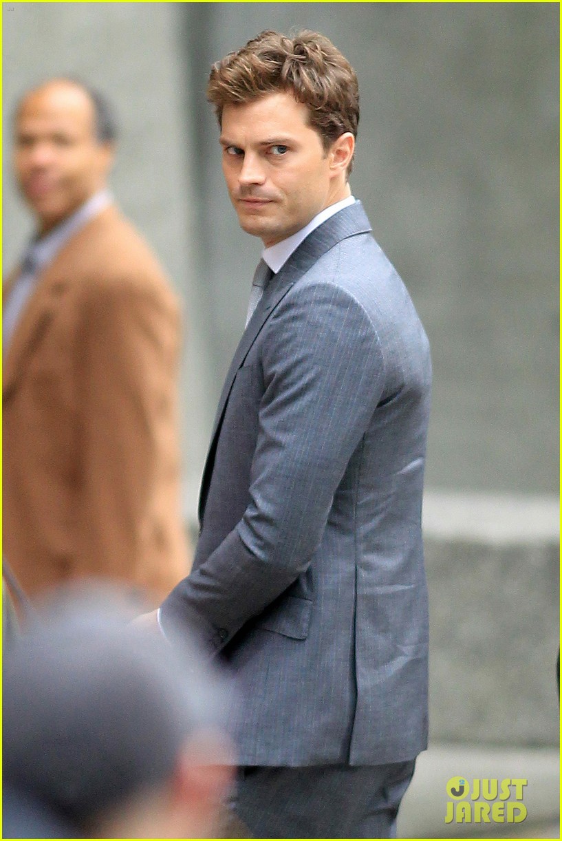 christian grey dress style Jamie Dornan Is Back as for 'Fifty Shades of Grey' Reshoots - See the New Set Photos! | Just Jared SHOOT 31-05-2023