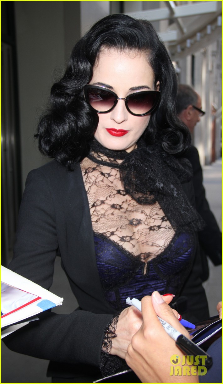 Dita Von Teese Opens Up on Sexuality & Says She's Not a Lesbian
