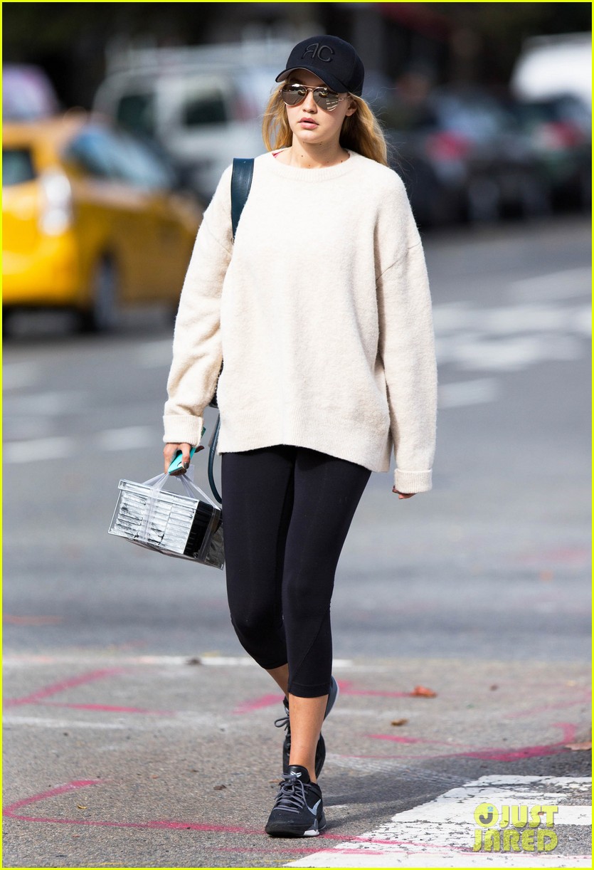 Gigi Hadid Looks So Excited to Run Into Sister Bella