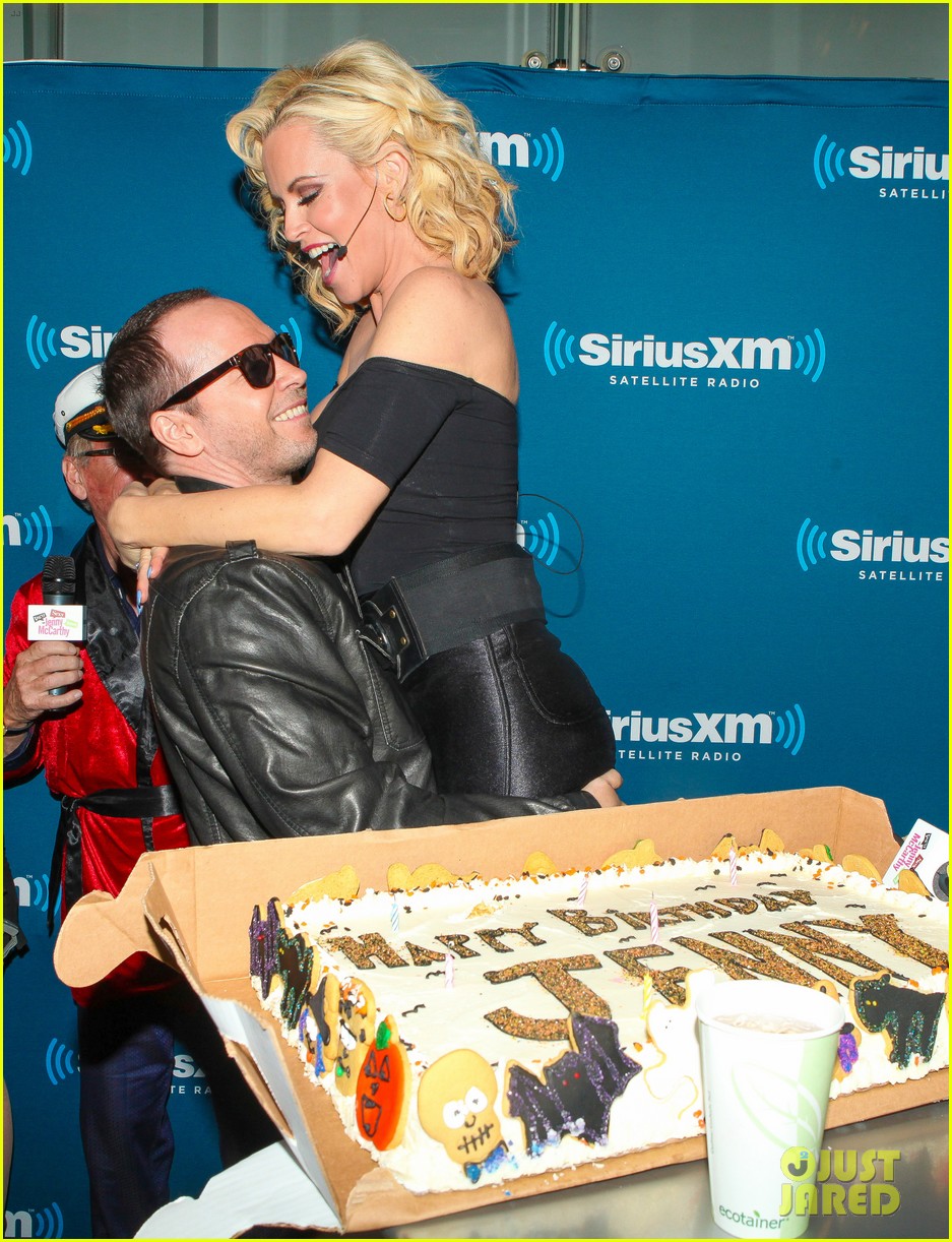 Jenny McCarthy & Donnie Wahlberg Channel 'Grease' at SiriusXM Halloween Party