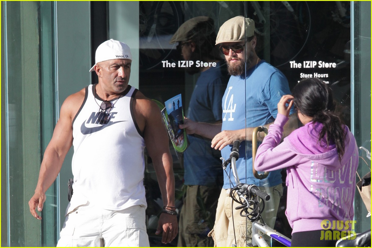 Leonardo DiCaprio Keeps the Environment in Mind By Biking Around Venice Beach
